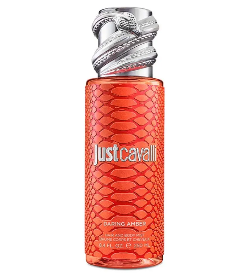 Just Cavalli Daring Amber Hair & Body Mist | Bold & Sensual Long-Lasting Fragrance for Women (250ml)