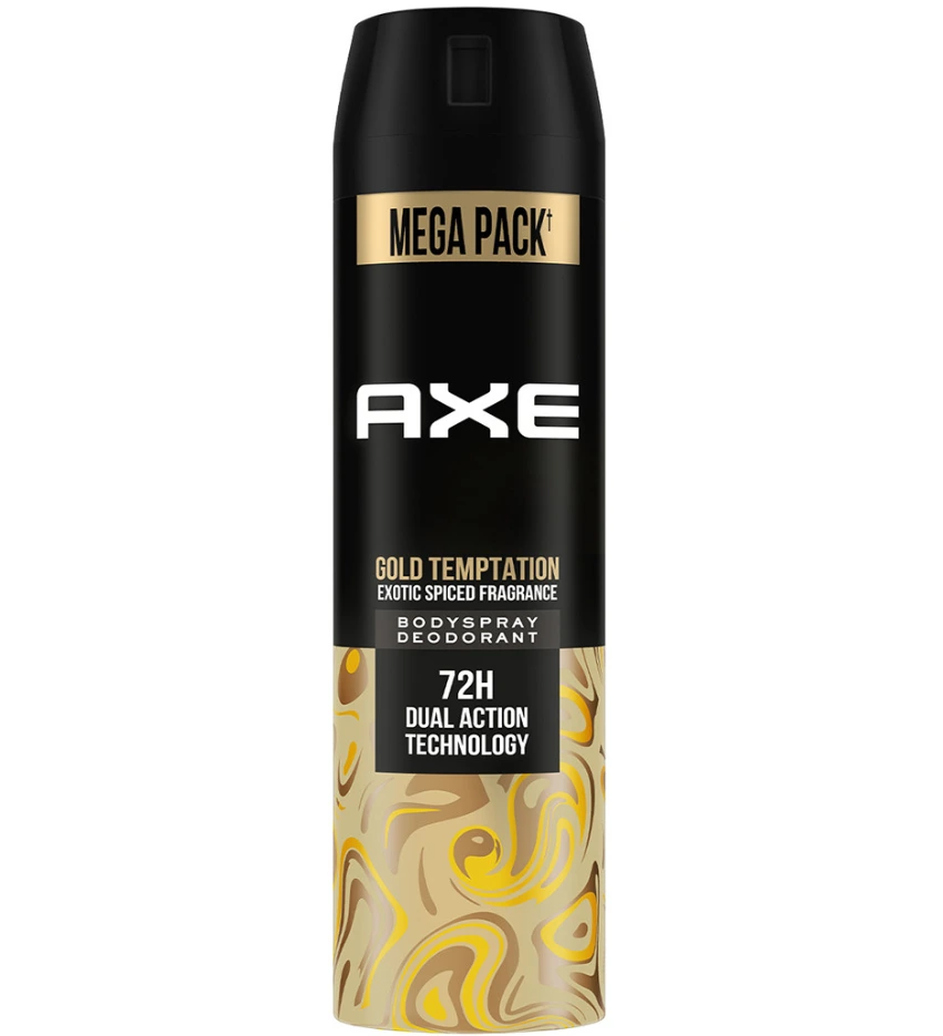 Axe Gold Temptation Deodorant Body Spray for Men 215 ml